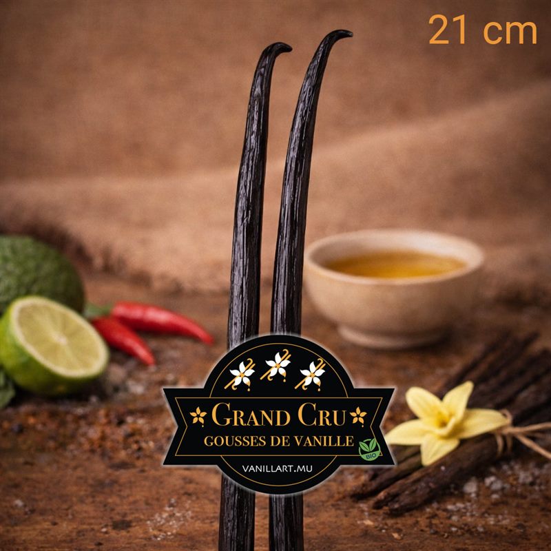 2 gousses de Vanille coco GRAND CRU - 21 cm